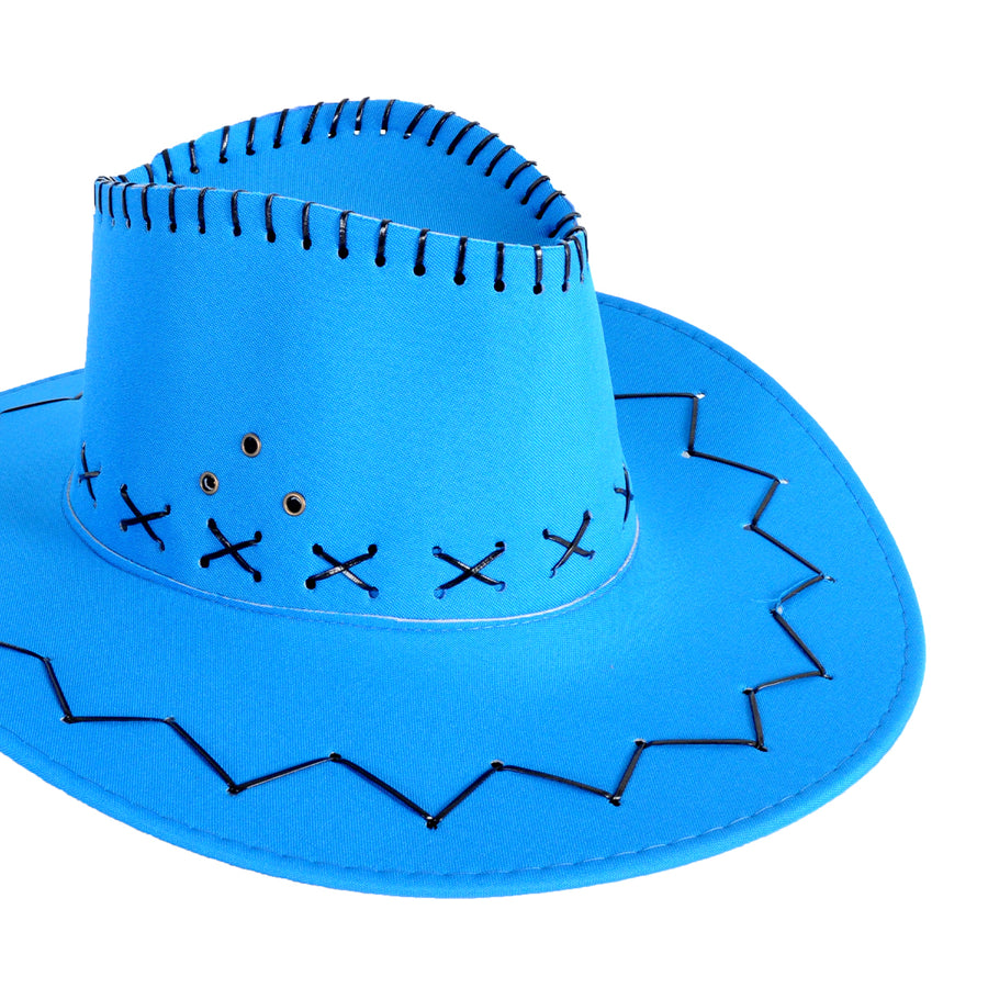 Fluro Blue Cowboy Hat