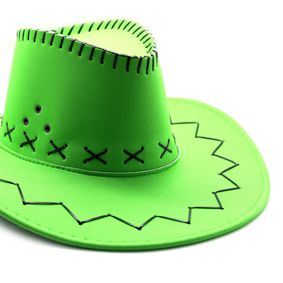 Fluro Green Cowboy Hat