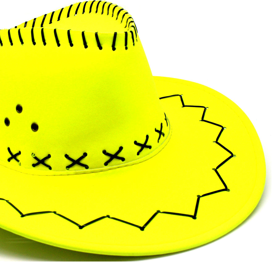 Fluro Yellow Cowboy Hat