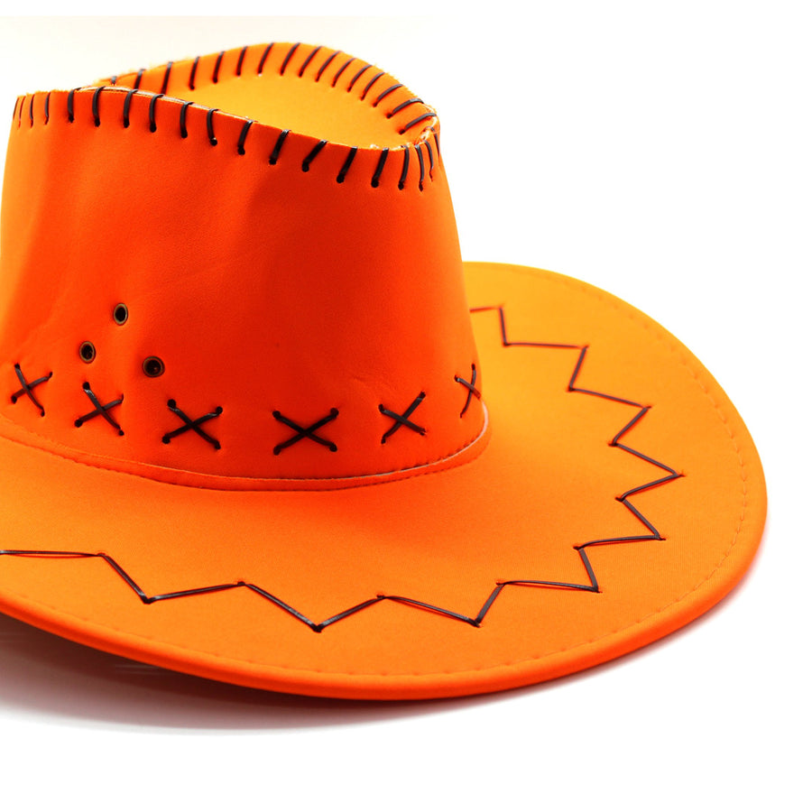 Fluro Orange Cowboy Hat