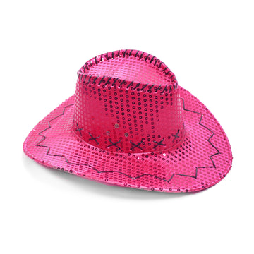 Pink Sequin Cowboy Hat