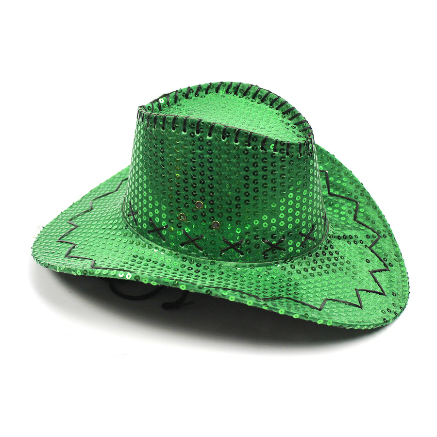 Green Sequin Cowboy Hat