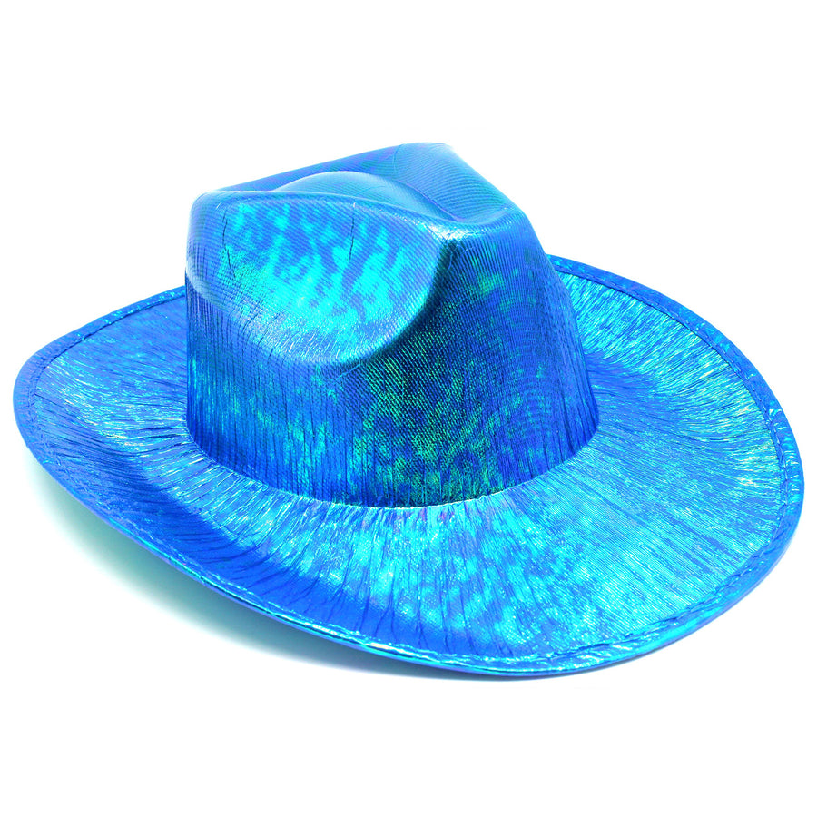 Blue Metallic Cowboy Hat