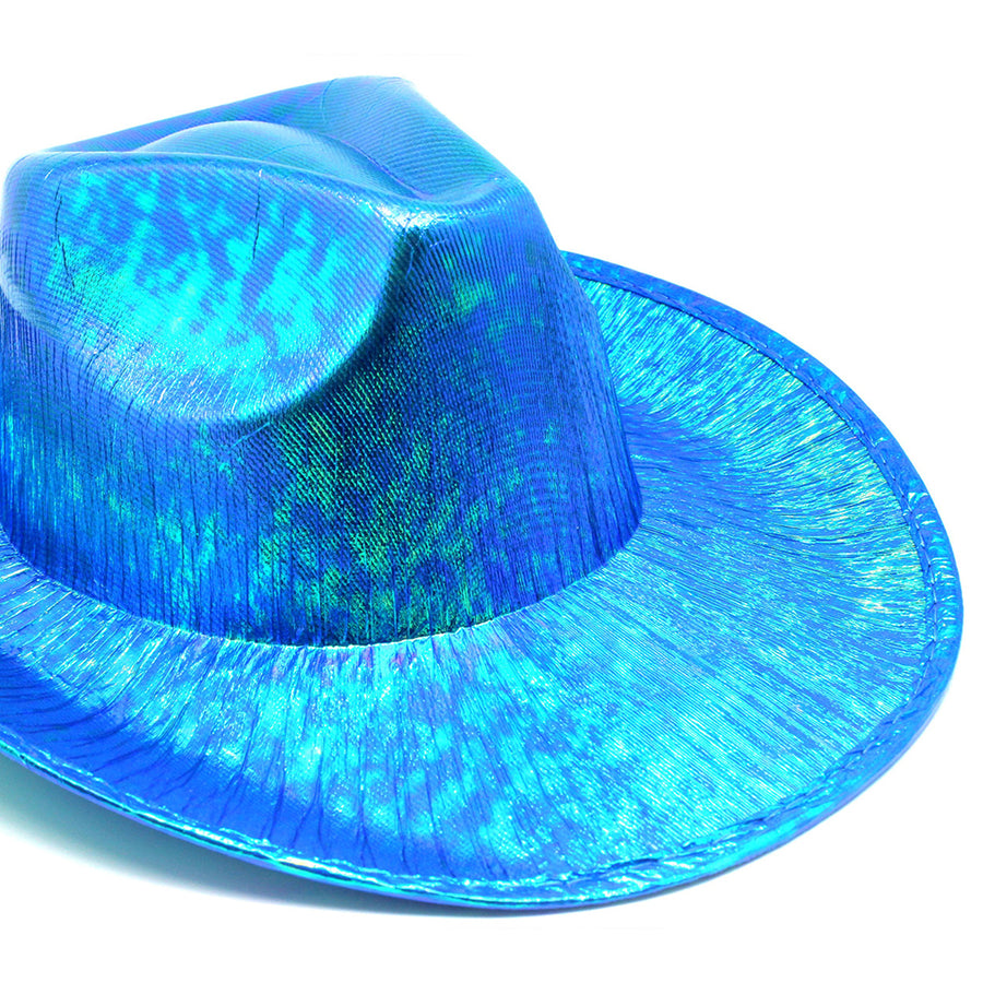 Blue Metallic Cowboy Hat