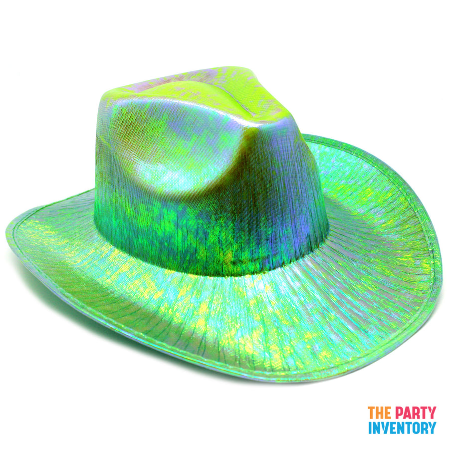 Green Metallic Cowboy Hat