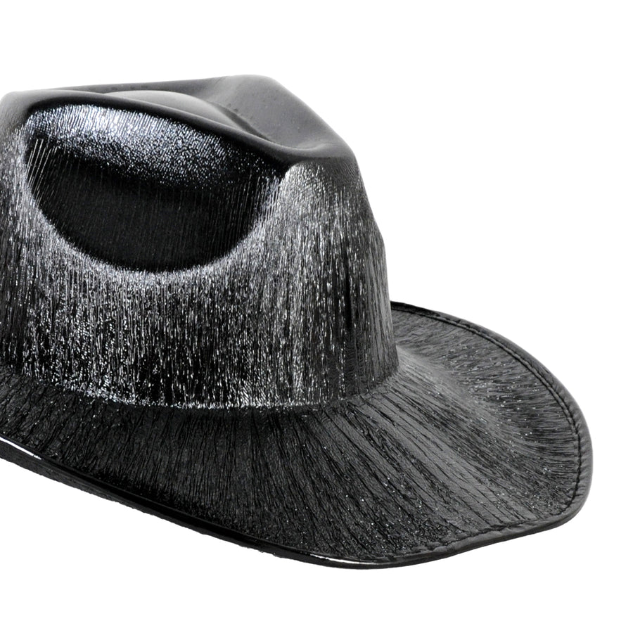 Black Metallic Cowboy Hat