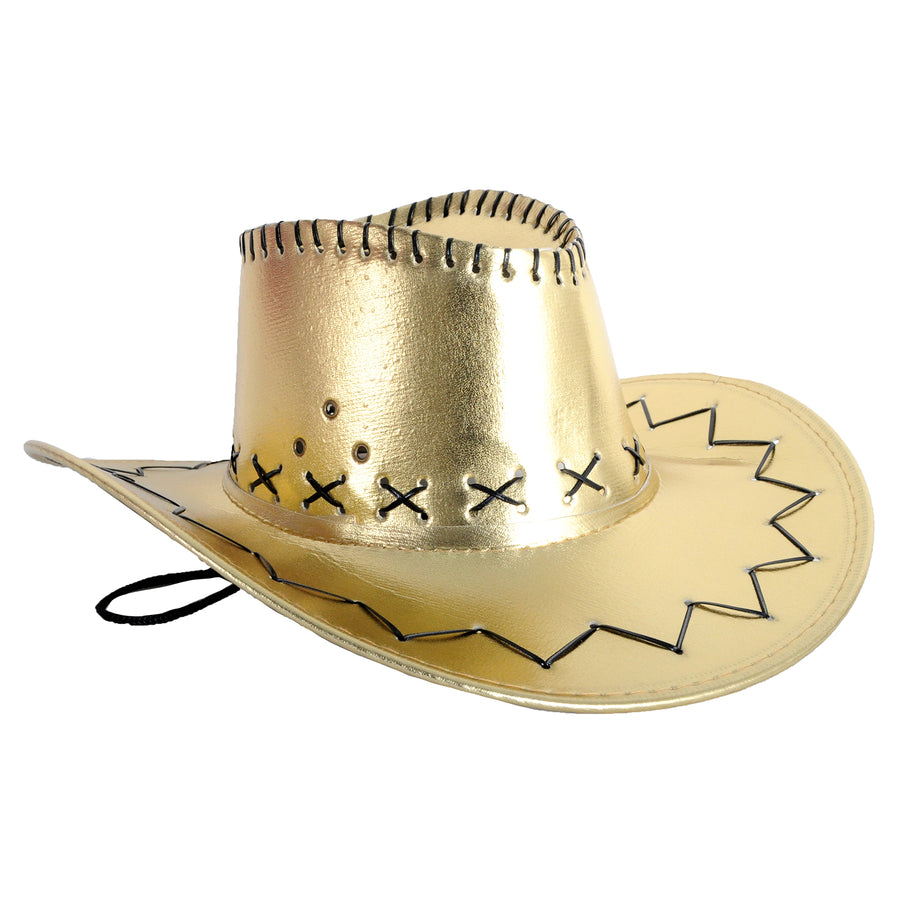 Metallic Cowboy Hat (Gold)