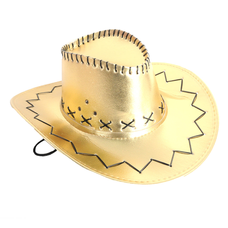 Metallic Cowboy Hat (Gold)