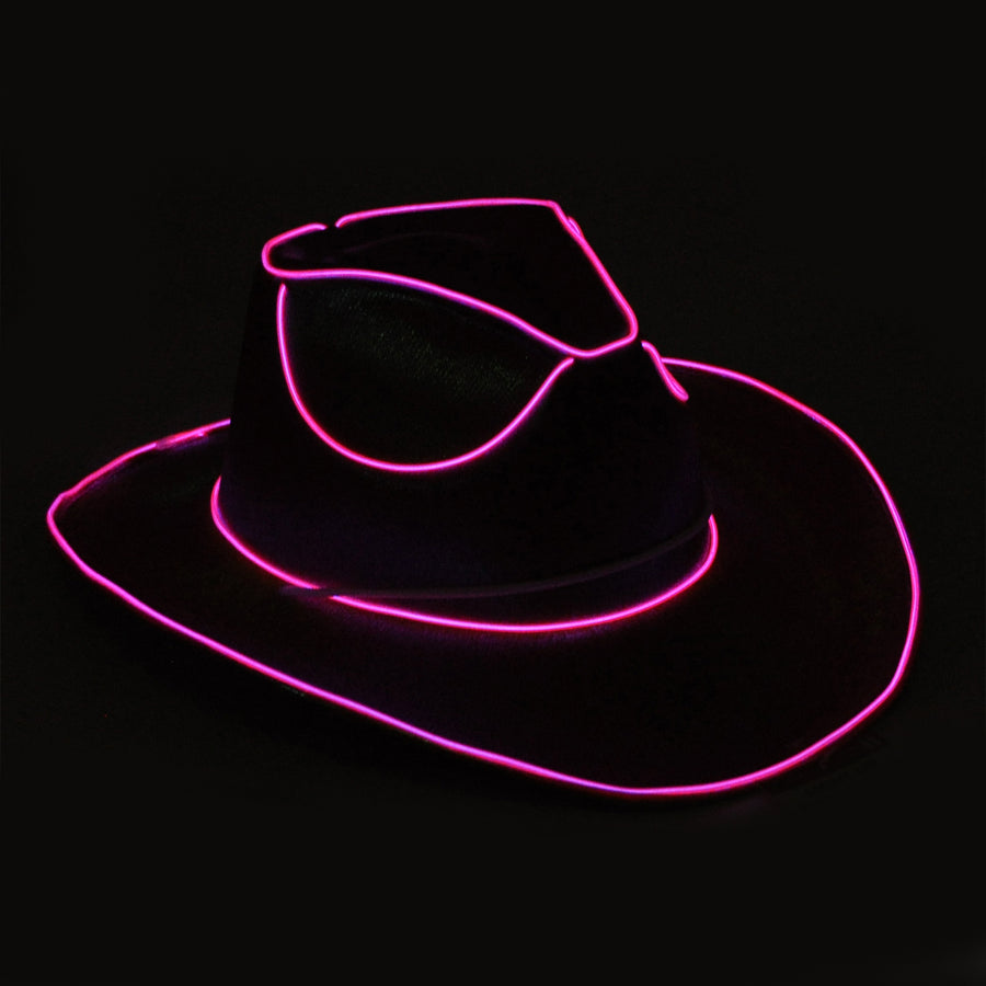 Pink Metallic Cowboy Hat (Light Up)