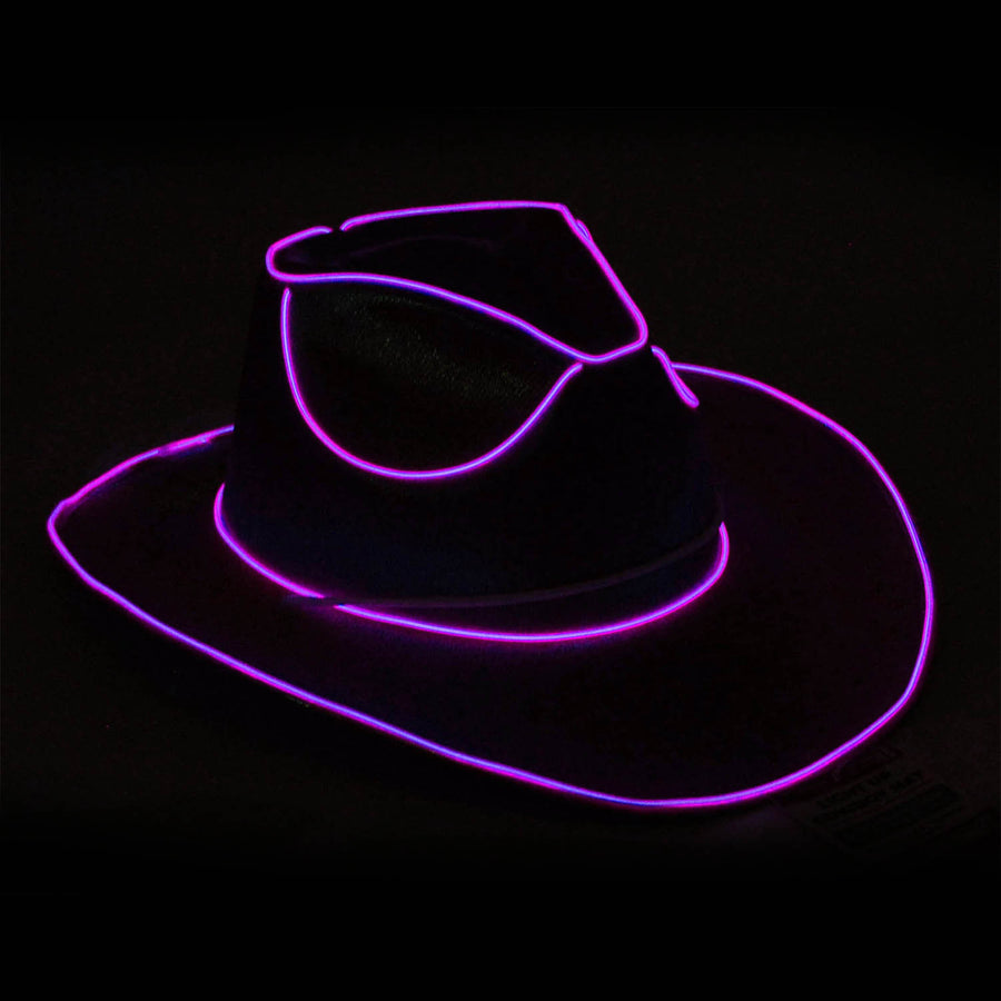 Purple Lilac Metallic Cowboy Hat (Light Up)