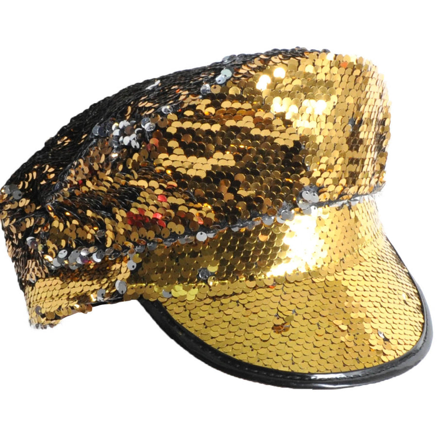 Gold Sequin Cap