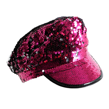 Pink Sequin Cap