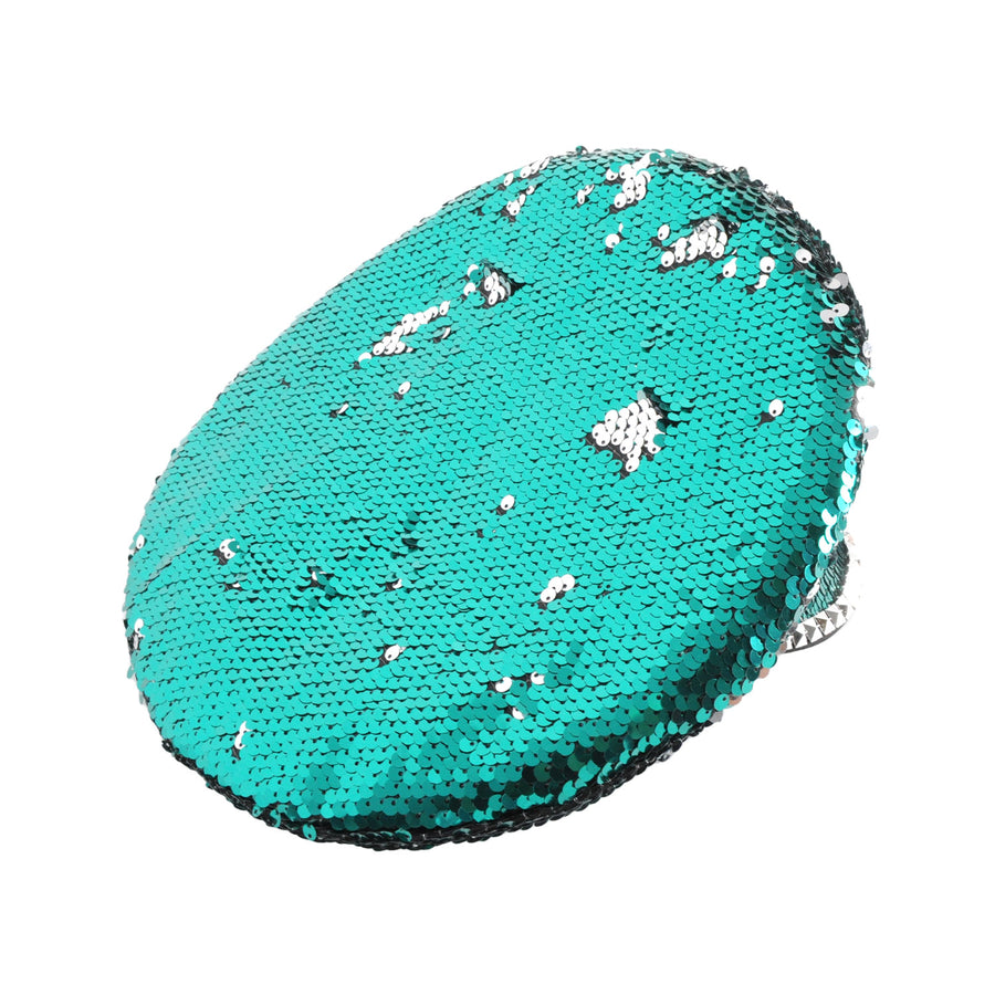 Deluxe Turquoise Sequin Festival Cap