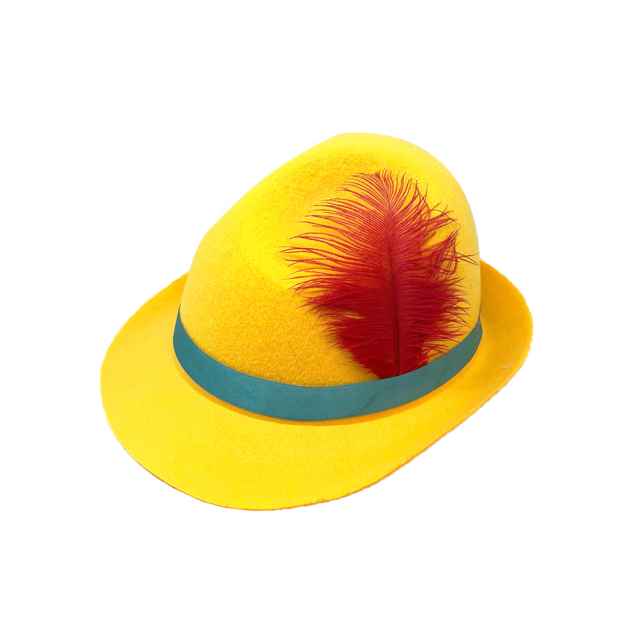 Wooden Boy Yellow Trilby Hat