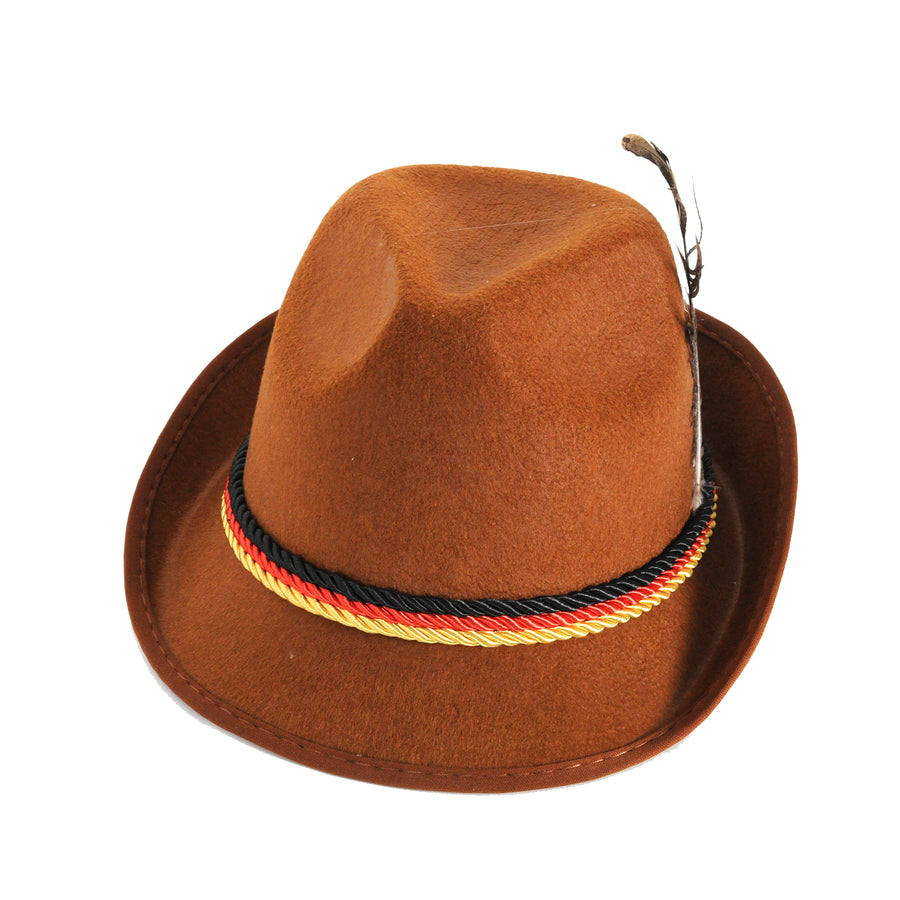 German Trilby Hat (Brown)