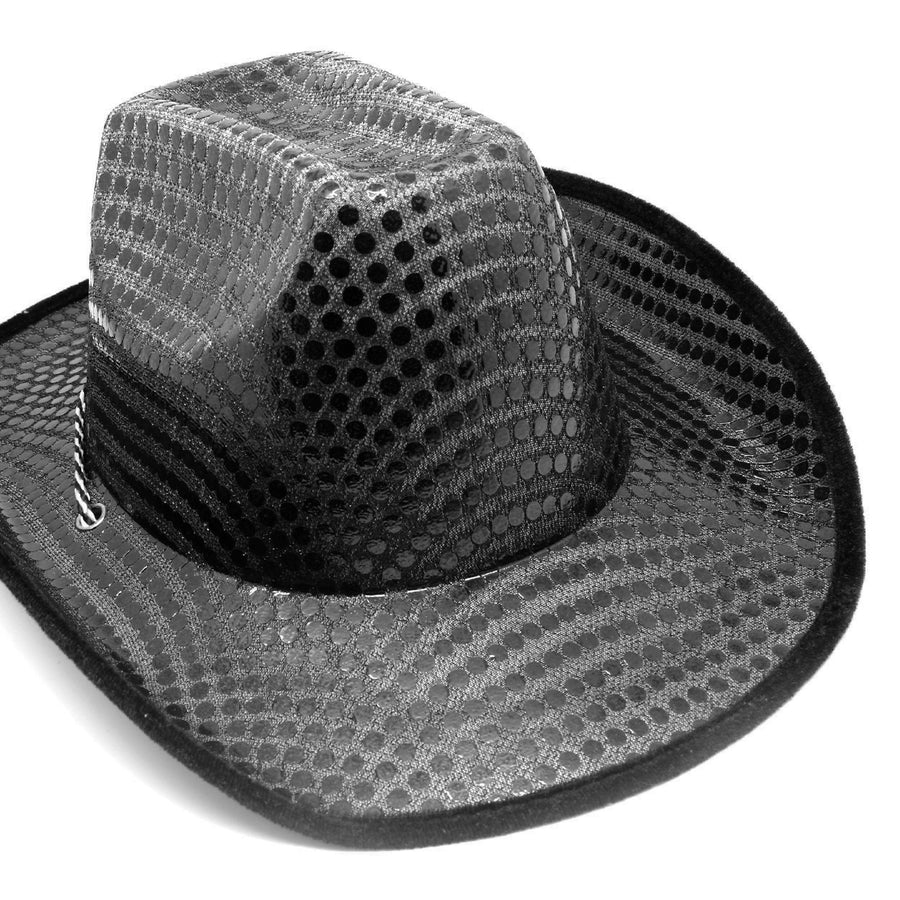 Black Sequin Cowboy Hat