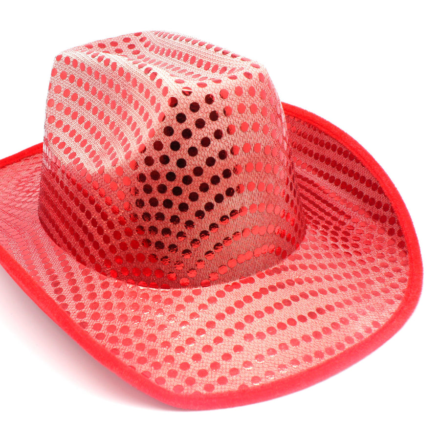 Red Sequin Cowboy Hat