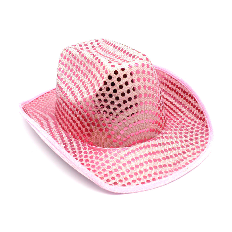 Pink Sequin Cowboy Hat