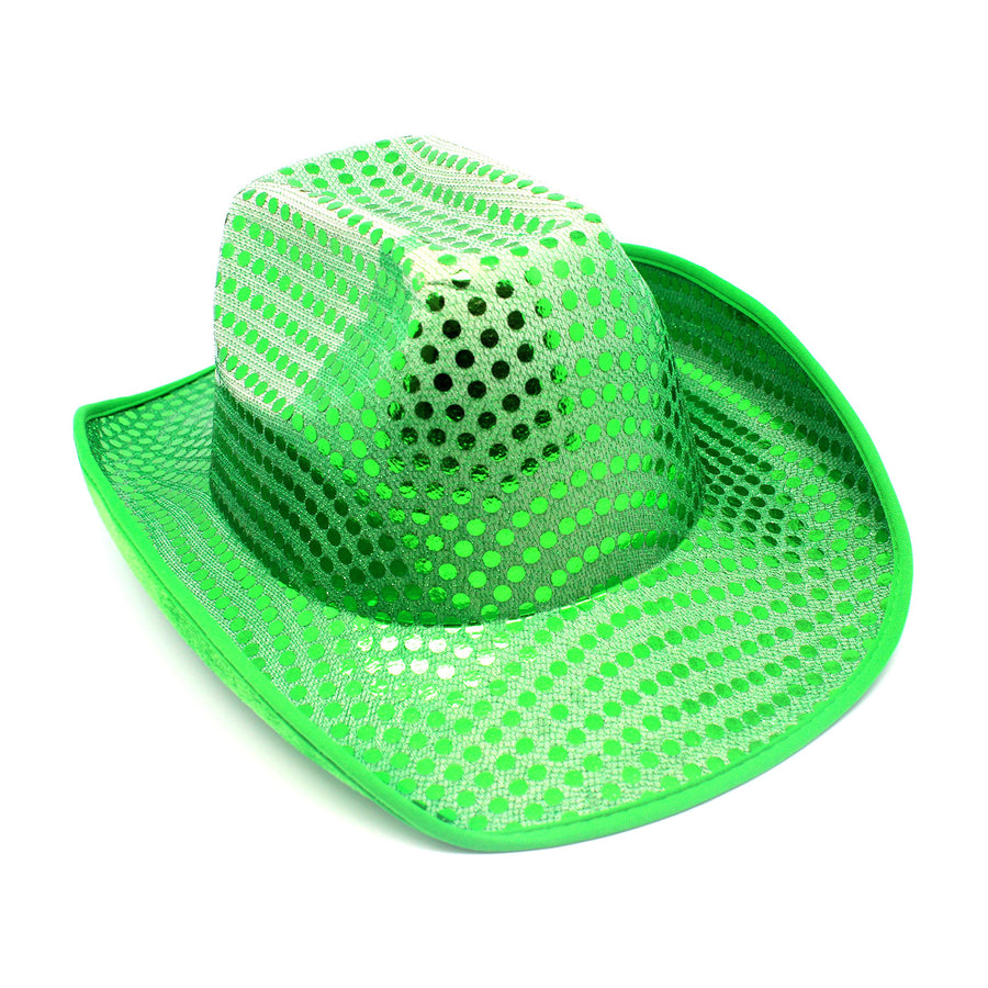 Green Sequin Cowboy Hat