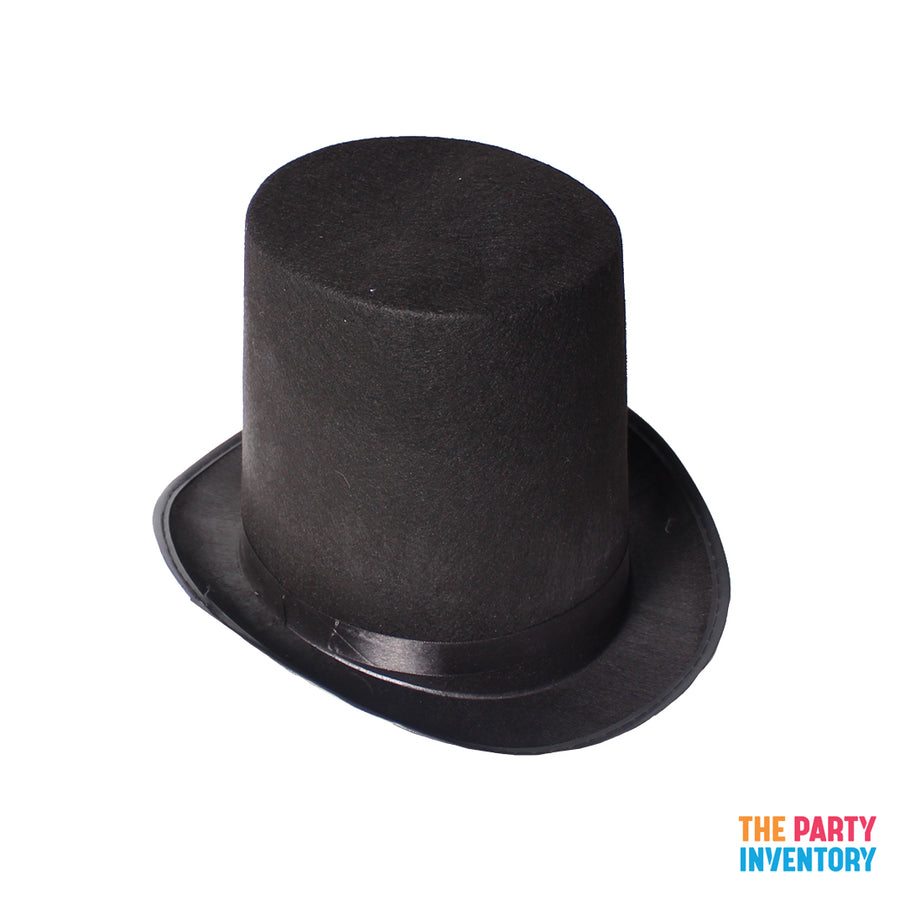 Black Extra Tall Top Hat (20cm)