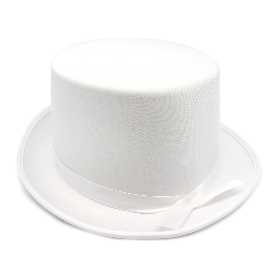 White Satin Top Hat