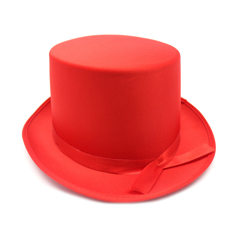 Red Satin Top Hat