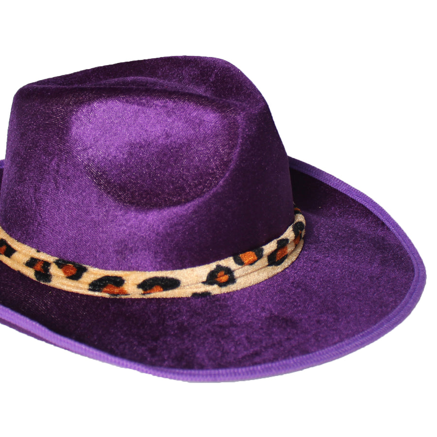 Purple Velvet Pimp Hat