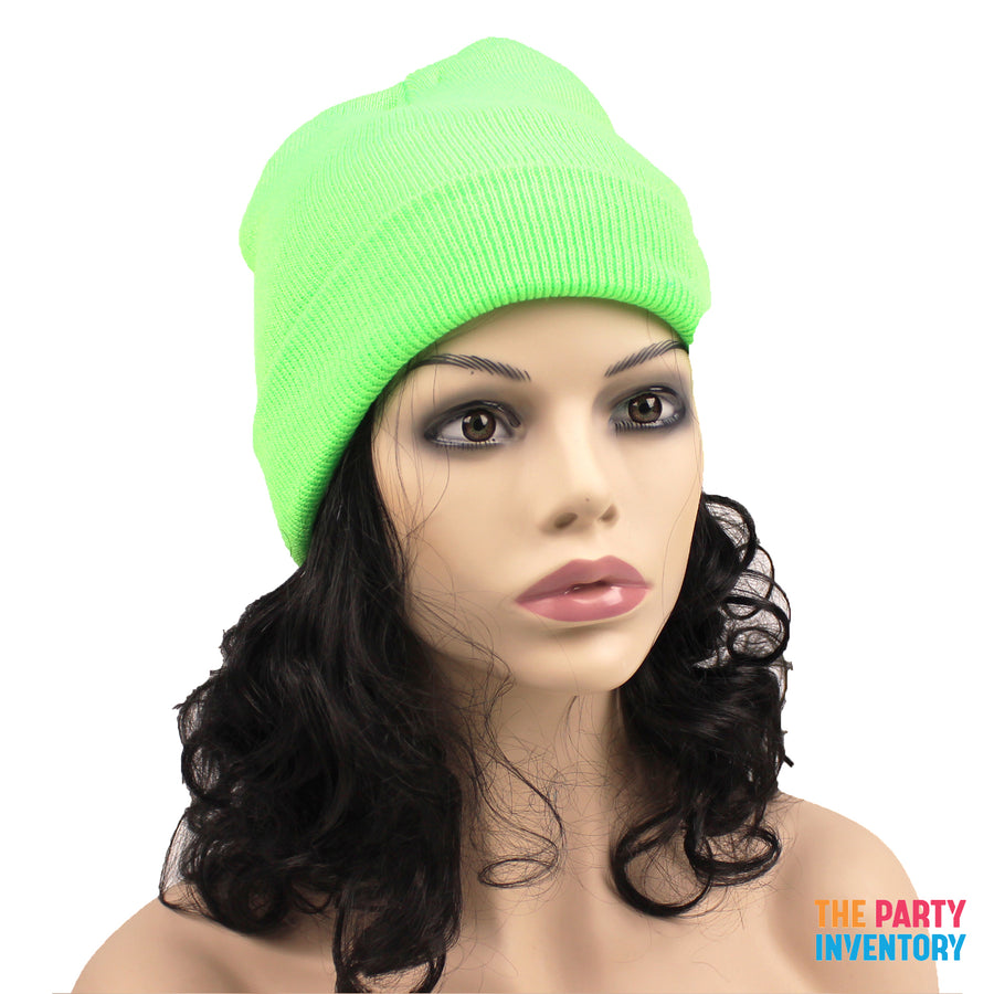 Plain Colour Beanie (Fluro Green)