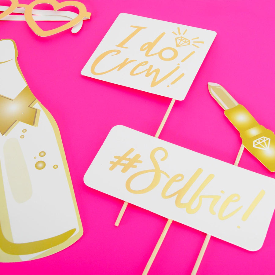 I Do Crew Hens Party Photo Prop Kit