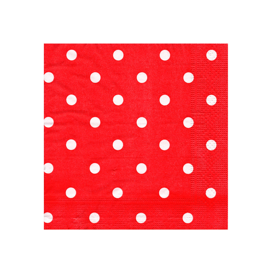 Polka Dot Napkins (Red)