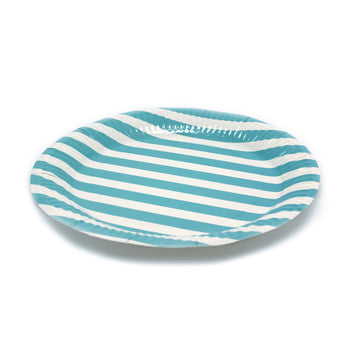 Paper Plates (Stripe Light Blue)