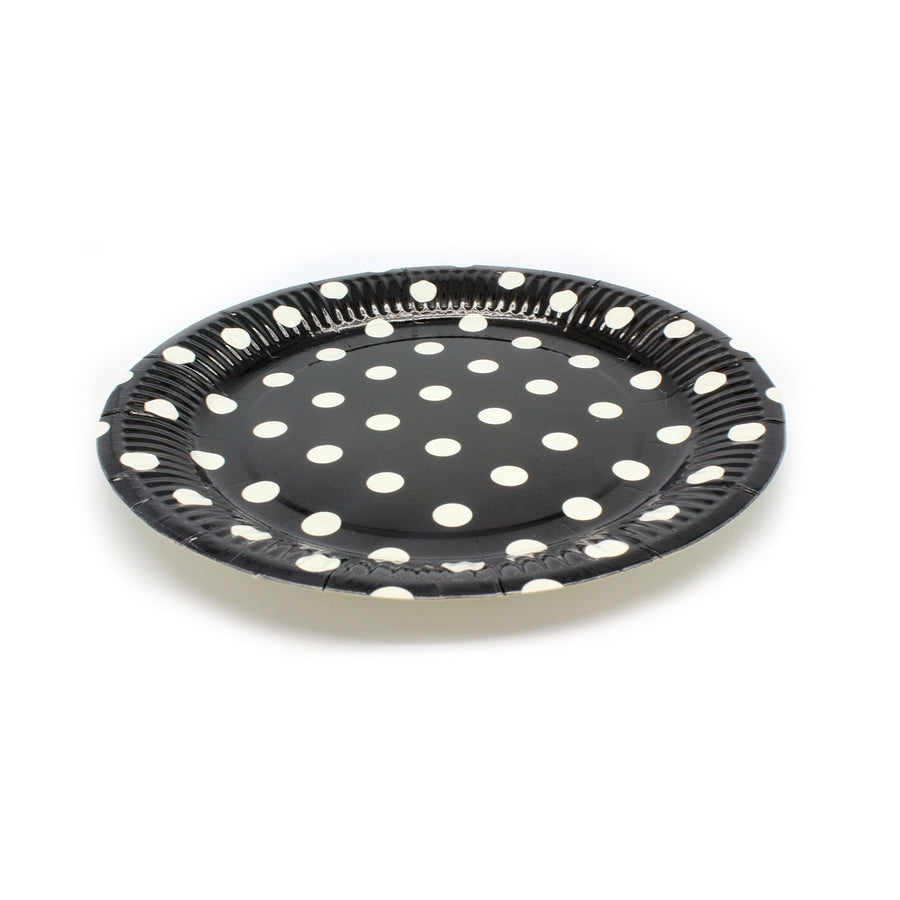 Paper Plates (Polka Dot Black)