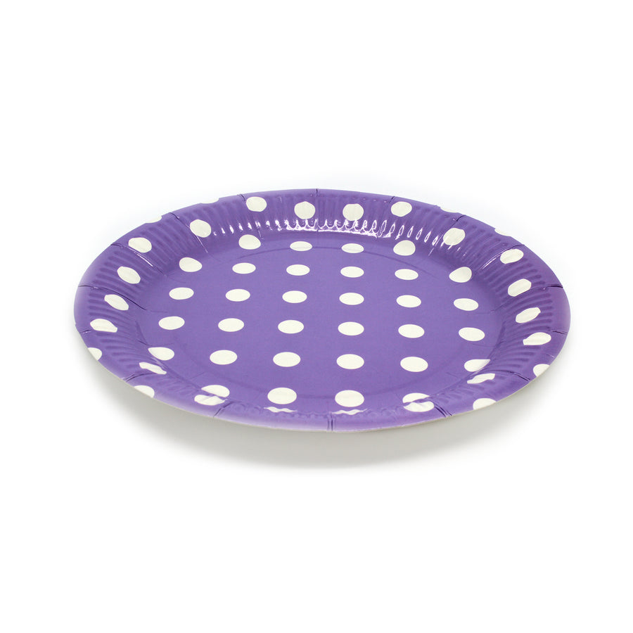 Paper Plates (Polka Dot Purple)