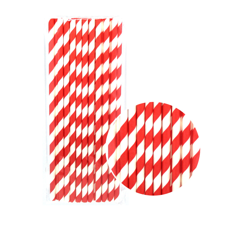 Paper Straws (Stripe Red)