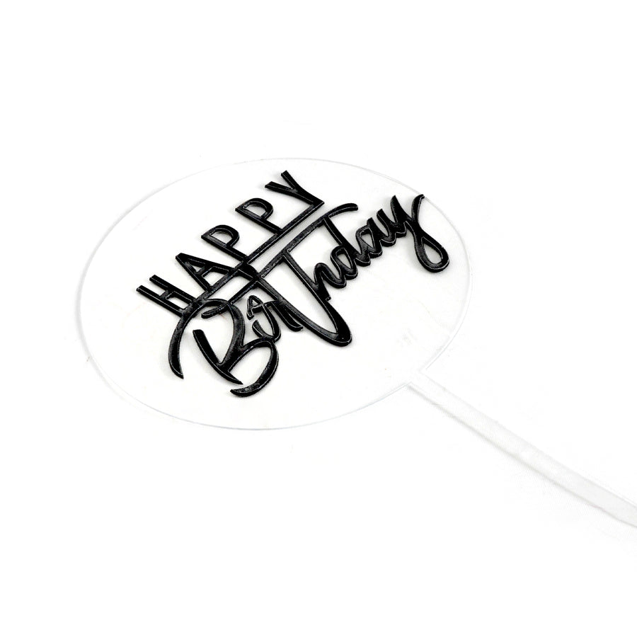 3D Happy Birthday Cake Topper