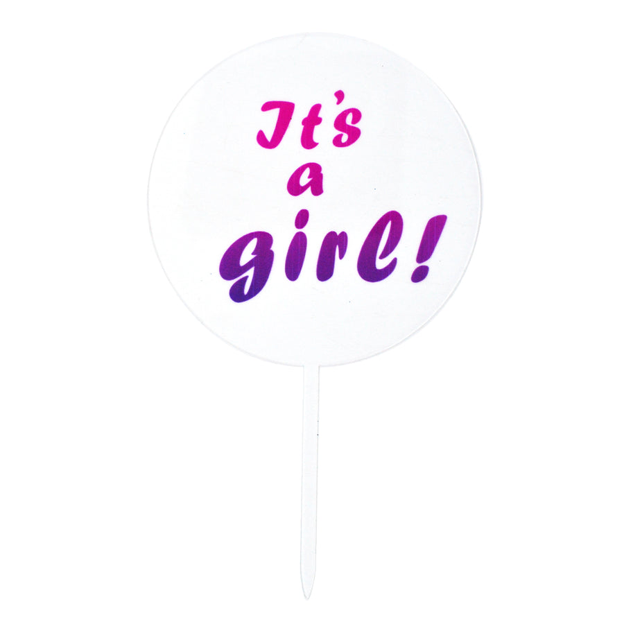 It's A Girl Baby Shower Cake Topper