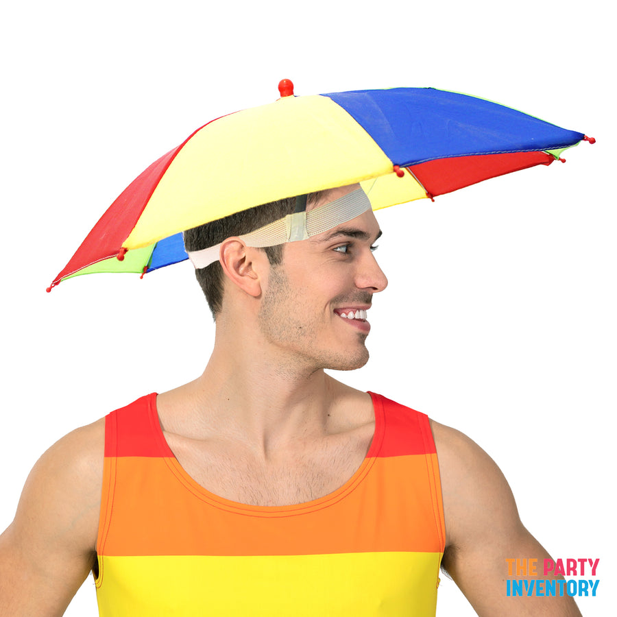 Rainbow Umbrella Hat