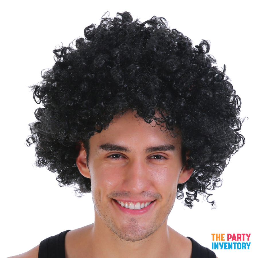 Mens Afro Wig (Black)