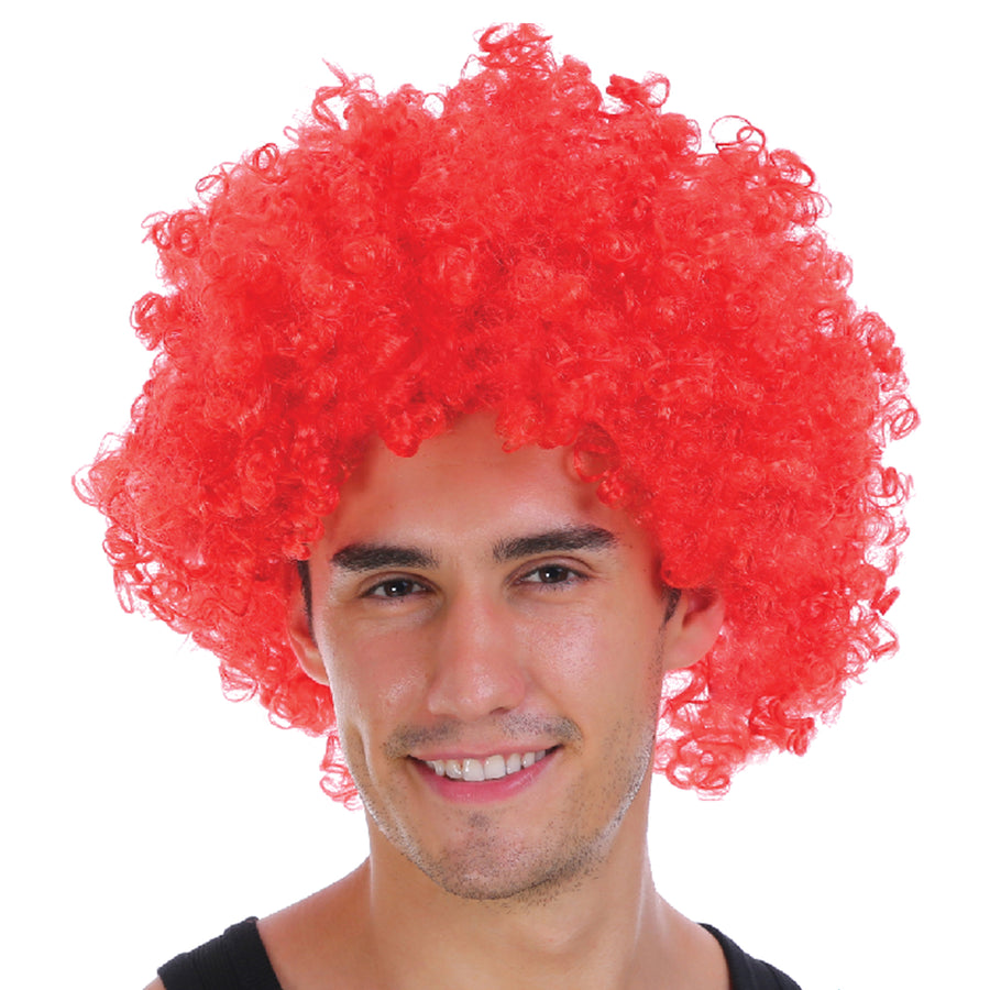 Mens Afro Wig (Red)