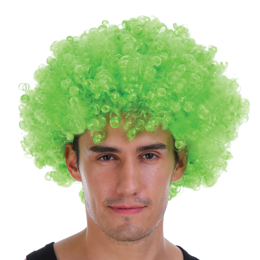 Mens Afro Wig (Green)