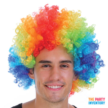 Mens Afro Wig (Rainbow)