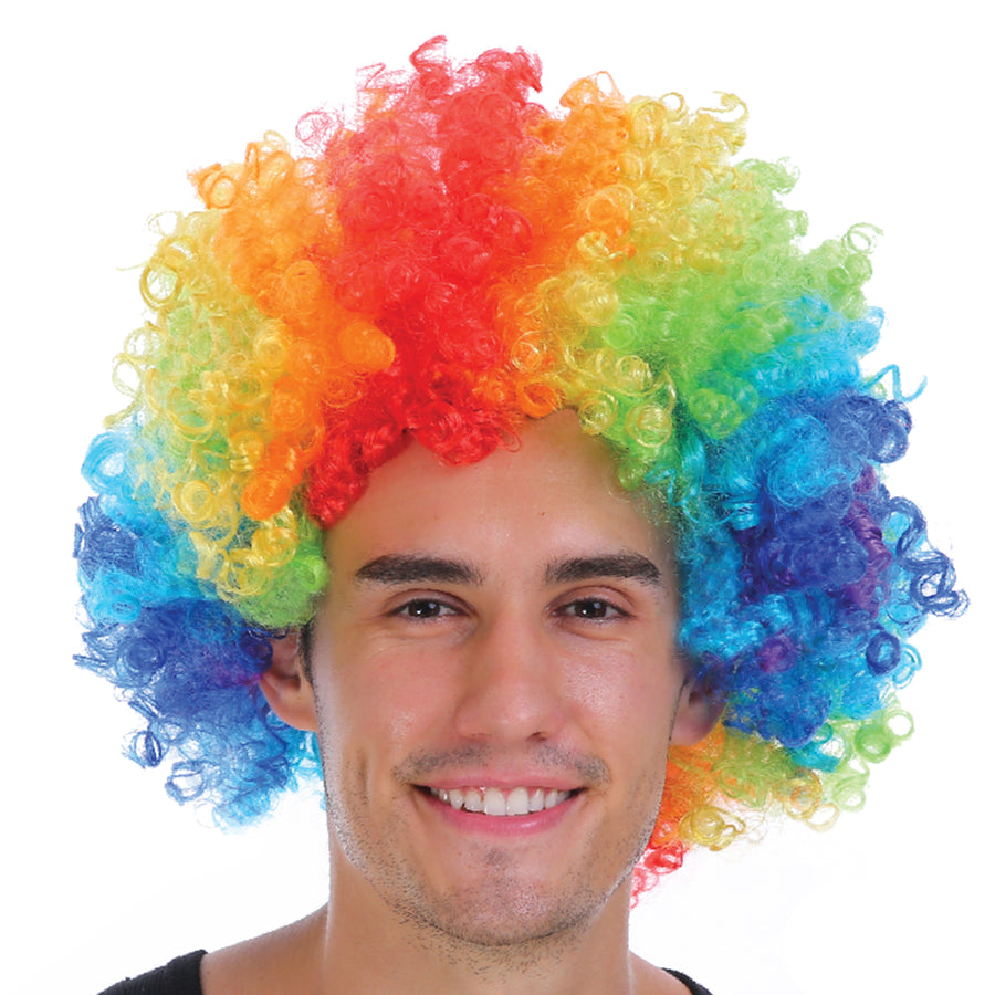 Mens Afro Wig (Rainbow)