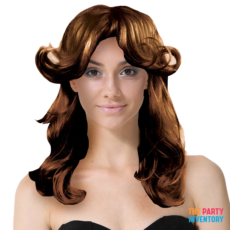 70s Diva Wig (Brown)