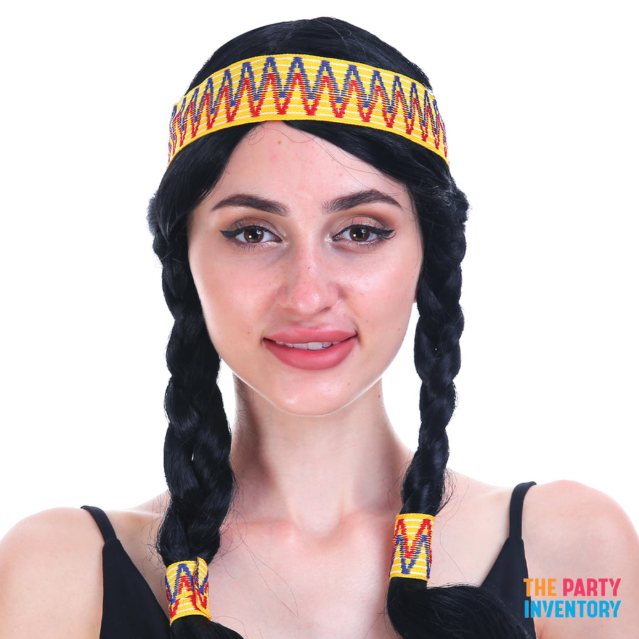 Ladies Native American Plaited wig