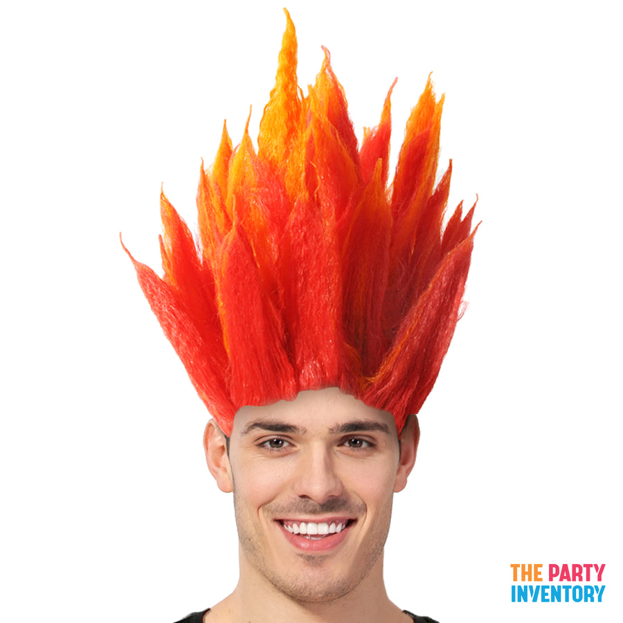 Flame Fire Wig