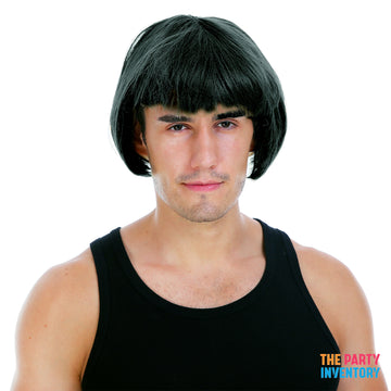 Mens Fringe Wig (Black)