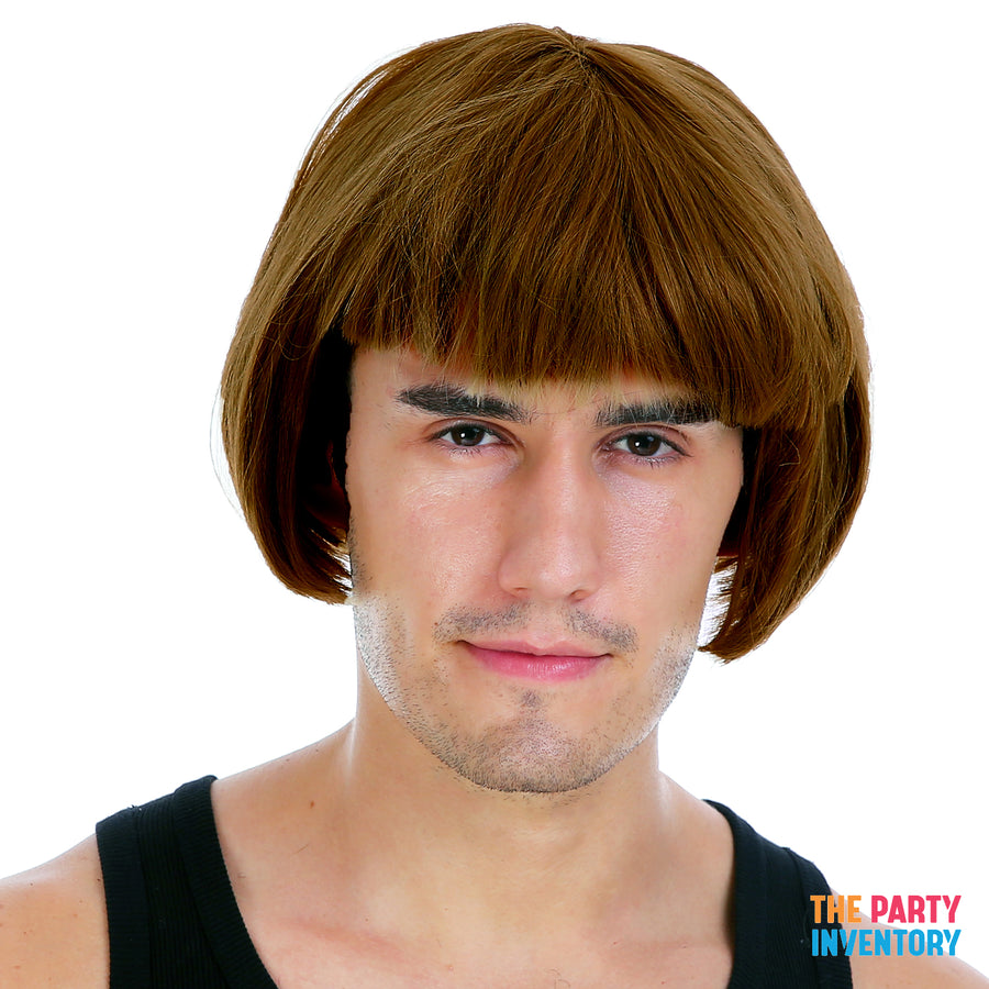 Mens Fringe Wig (Brown)