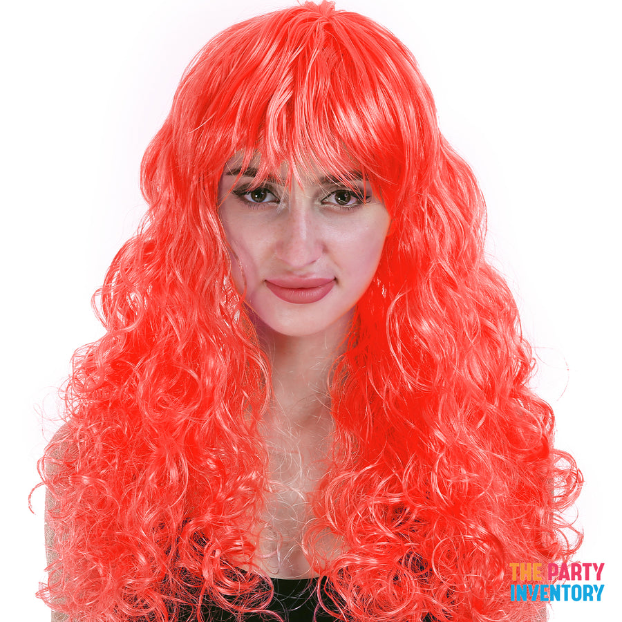 Curly Wig with Fringe (Red)