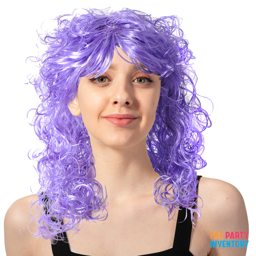 Purple Curly Wig