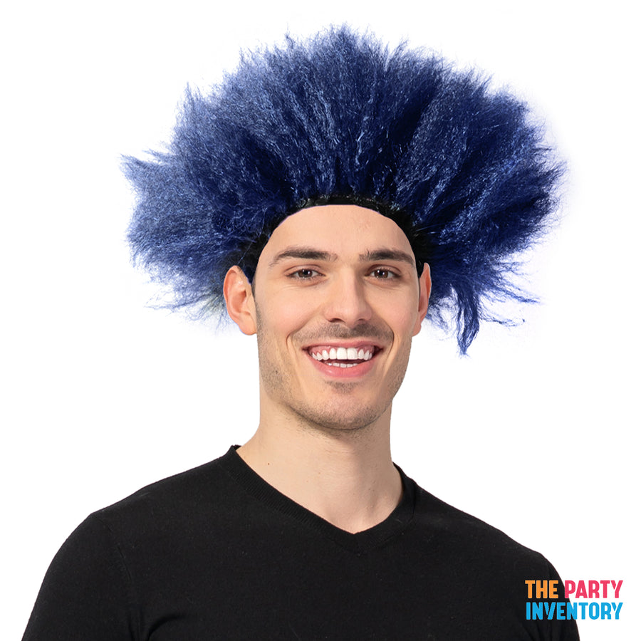 Blue Explosion Wig